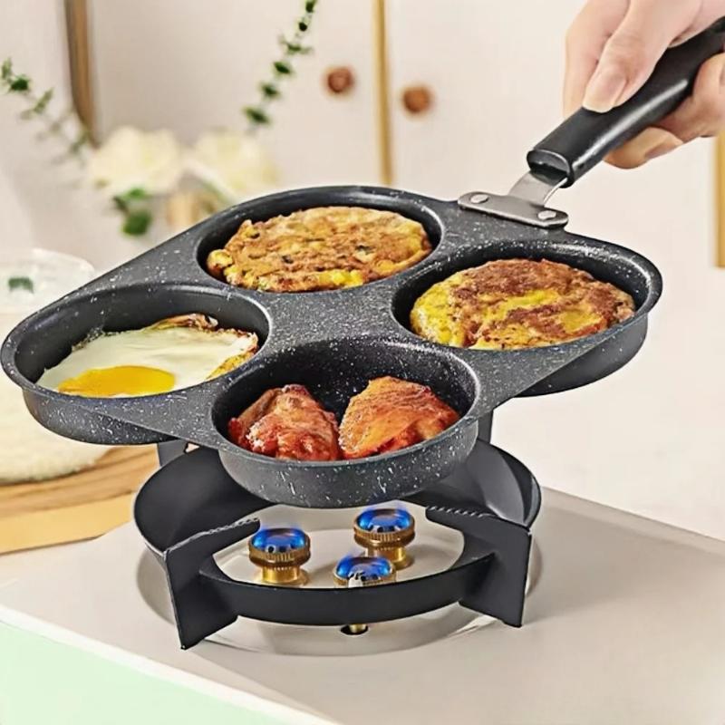 Mini Pancake Griddle - Non‑Stick Multi‑Hole Egg Burger Pancake Pan