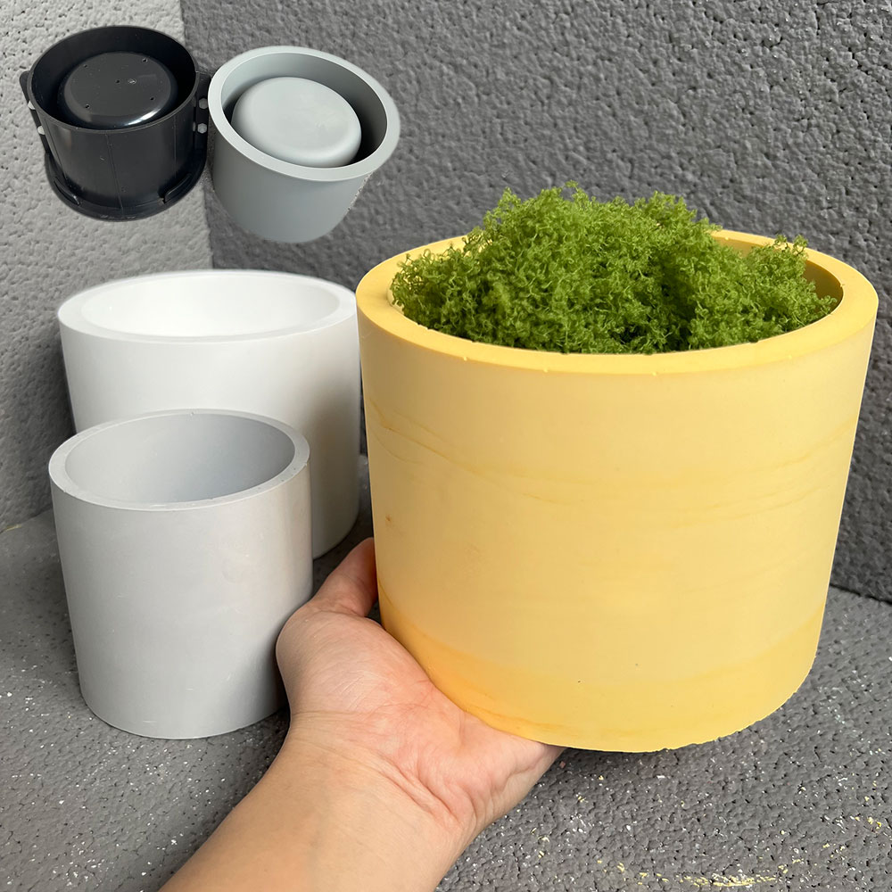 Potsticker Mold - Large Silicone Planter Molds Concrete Round