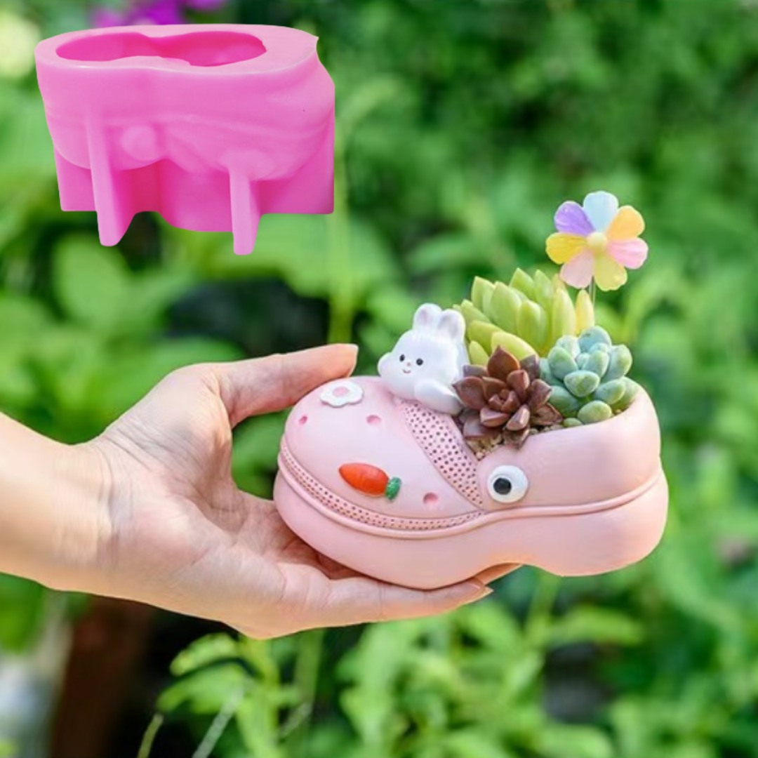 Potsticker Mold - 3D Animal Slippers Succulent Plant Flower