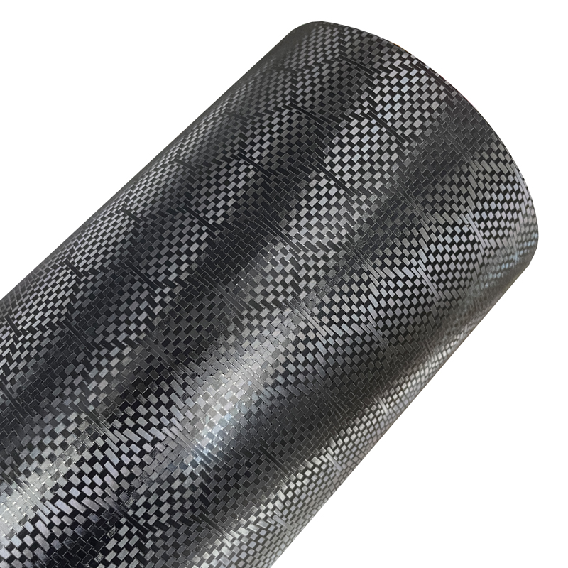 Crepe Pan Carbon - Waterproof PET Black Hex Honeycomb Carbon