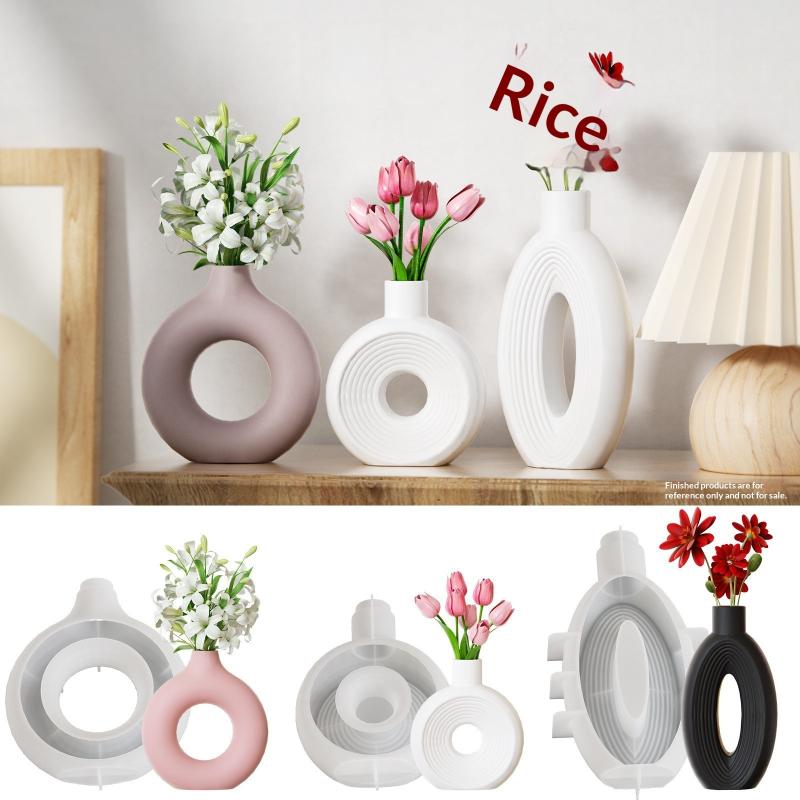 Donut Mold Silicone - Nordic Donut Shape Vase Silicone Mold
