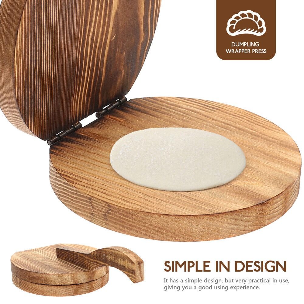 Dumpling Press Set - DIY Wooden Dumpling Wrapper Presser Pastry