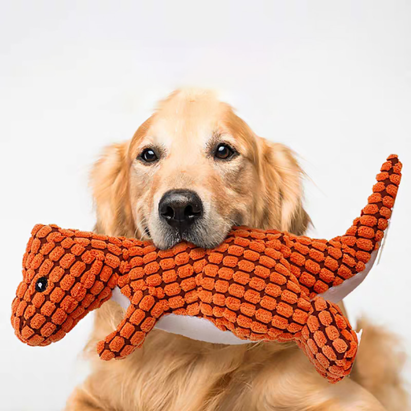 Corn Dog Stick - Pets Dog Chew Stuffed Funny Dinosaur
