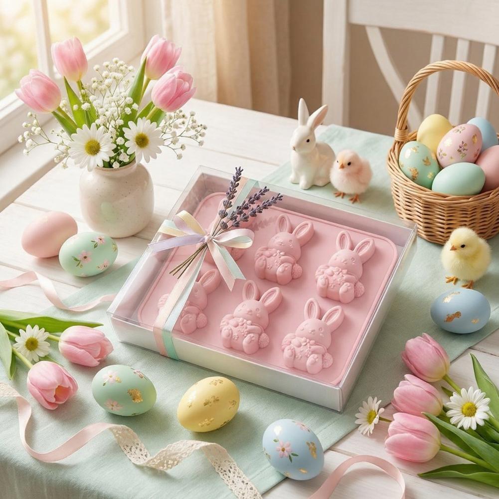 Bunny Cake Mold - Easter Ice Tray Mold Easter Bunny