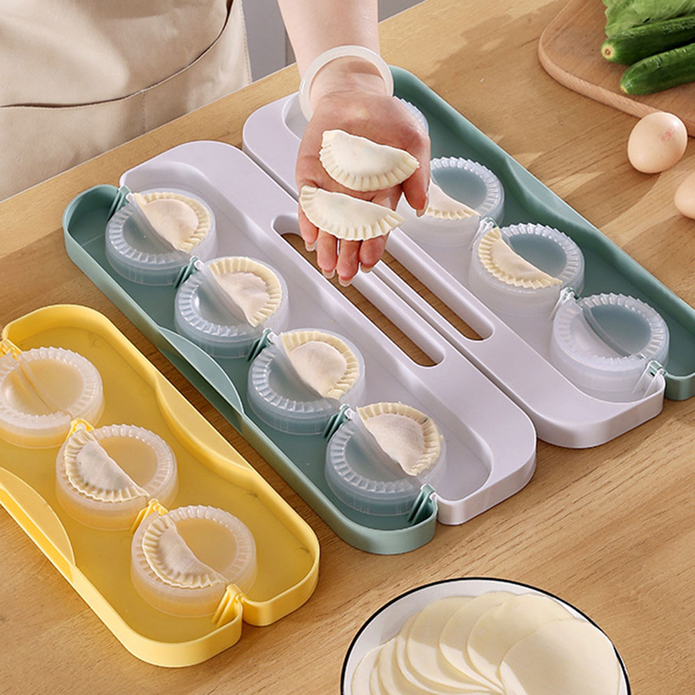 Dumpling Press Set - DIY Dumpling Maker 8-Grid Press Ravioli