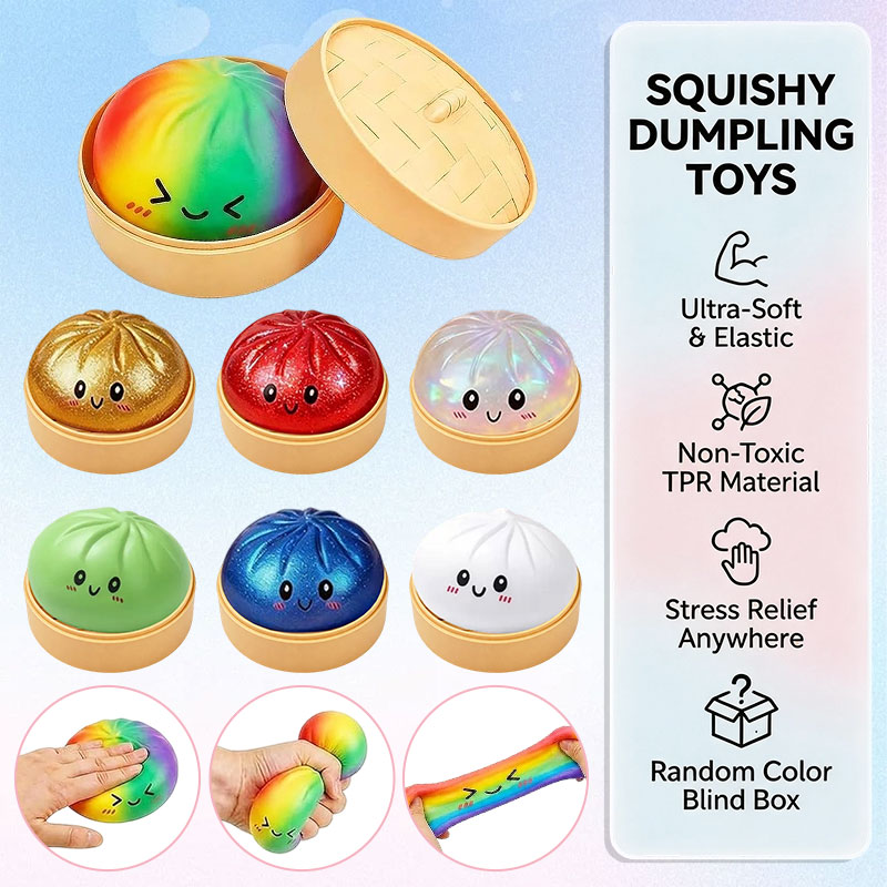 Bao Steamer Bamboo - Glitter Bao Bun Squeeze Toy Kawaii