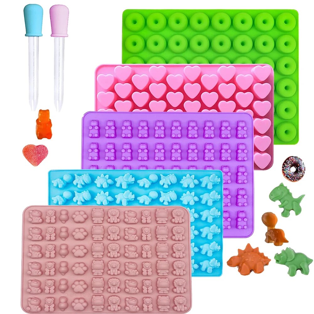 Donut Mold Silicone - Gummy Bear Molds Silicone Mini Chocolate