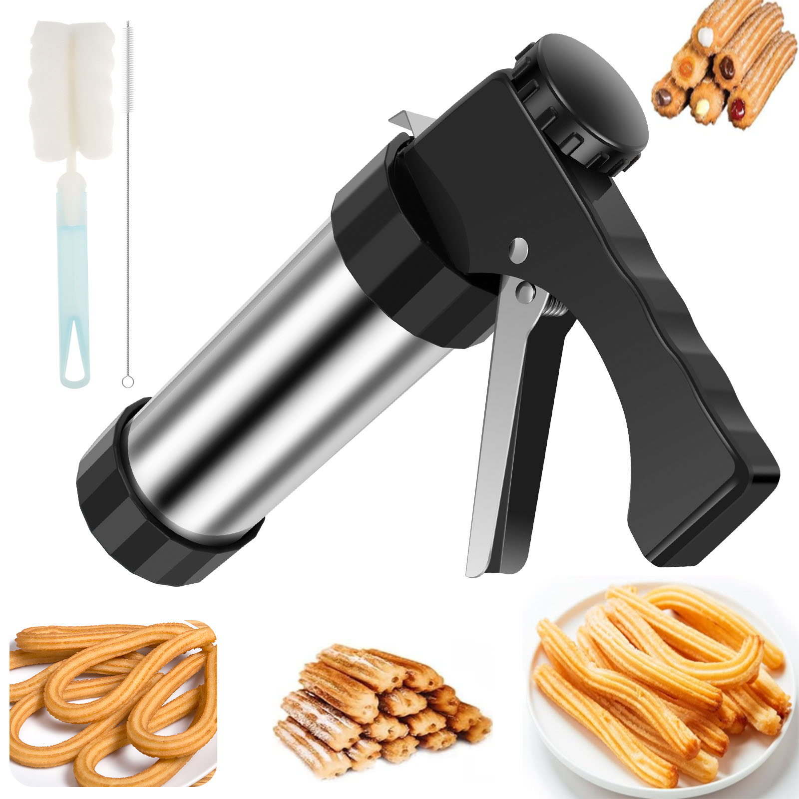 Churros Maker Gun - Churro Maker Machine Cookie Press Gun