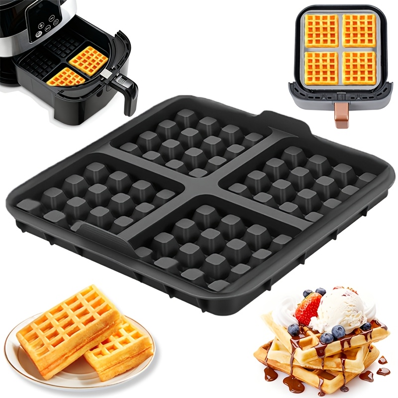 Egg Waffle Pan - Square Waffle Mold, Non-Stick Baking Pan