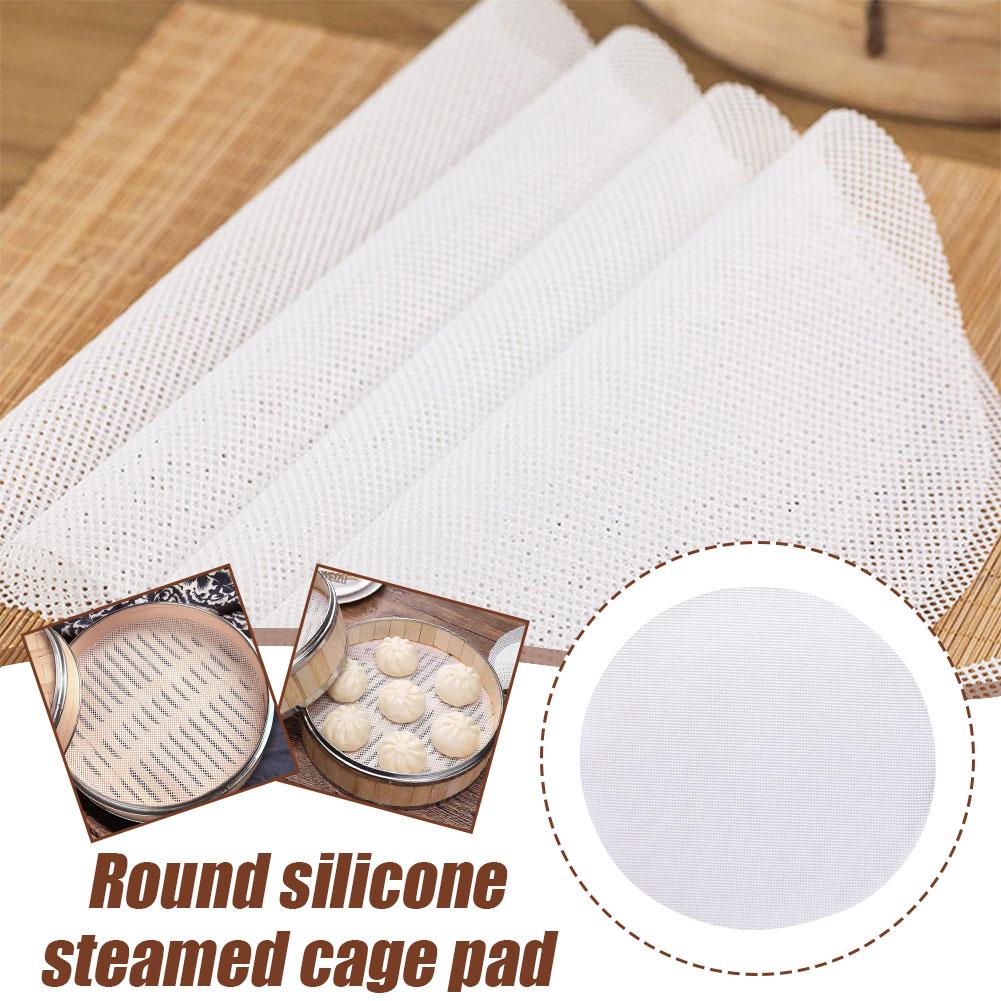 Bao Steamer Bamboo - Silicone Bamboo Steamer Liners Non-Stick Reusable