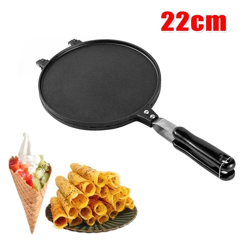 Waffle Cone Maker - 22cm Non-Stick Egg Roll Waffle Maker