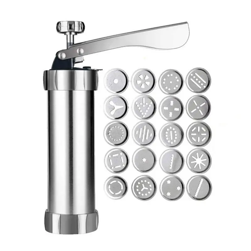 Churros Maker Gun - Multipurpose Aluminum Cookie Maker Press Kit