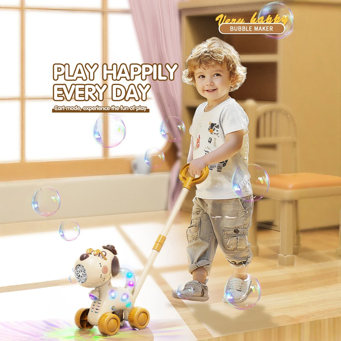 Hot Dog Press - Dog Bubble Walker Toys Outdoor Automatic