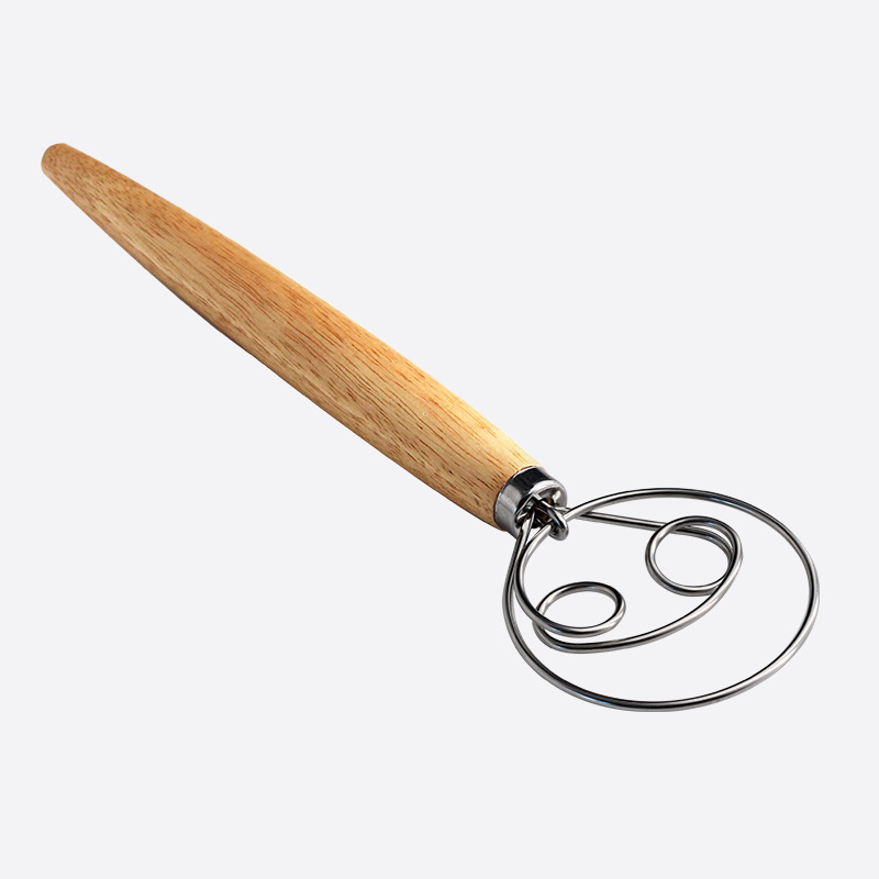 Danish Pancake Pan - Danish Style Stainless Steel Dough Whisk