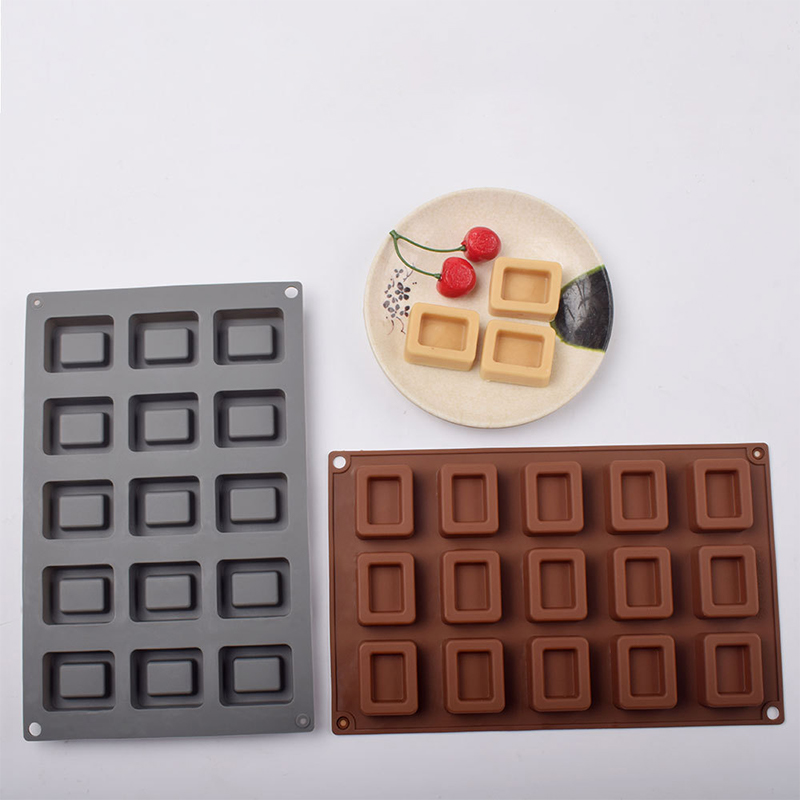 Donut Mold Silicone - Square Donut Silicone Cake Mold Baking