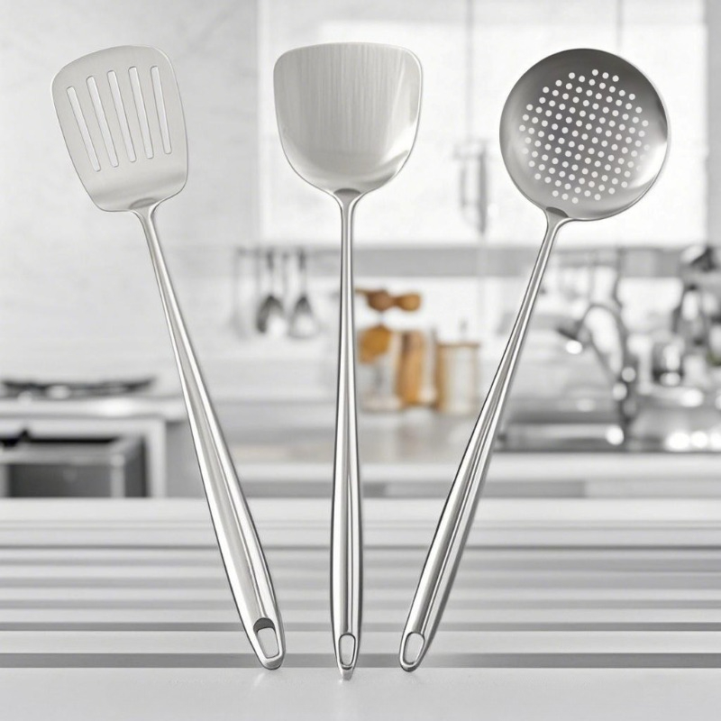 Okonomiyaki Spatula - Food Stainless Steel Wok Spatula Metal