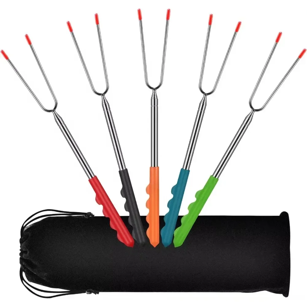 Corn Dog Stick - New BBQ Forks Telescopic Barbecue Tools