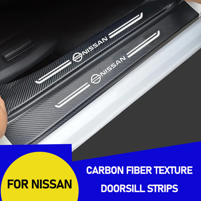 Crepe Pan Carbon - Carbon Fiber for Nissan Sill Plate