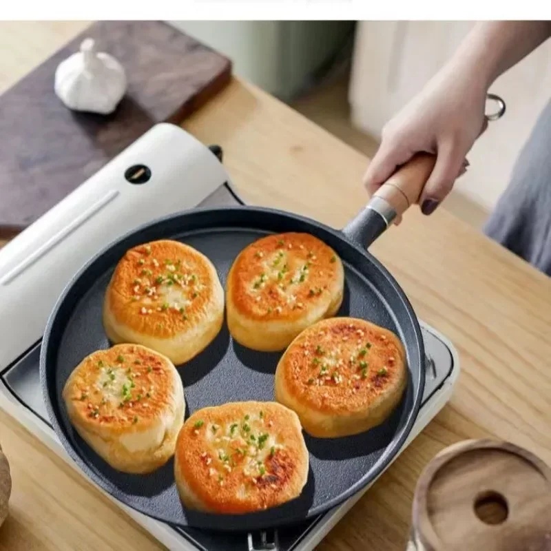 26cm Uncoated Cast Iron Skille - огляд і ціна Mini Pancake Griddle