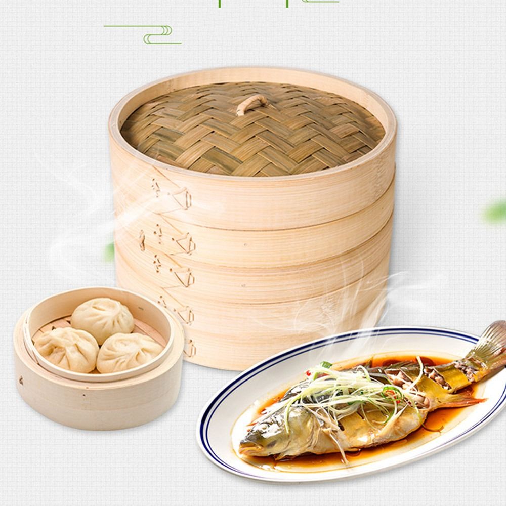 Chinese Steamer Bamboo Steamer - огляд і ціна Bao Steamer Bamboo
