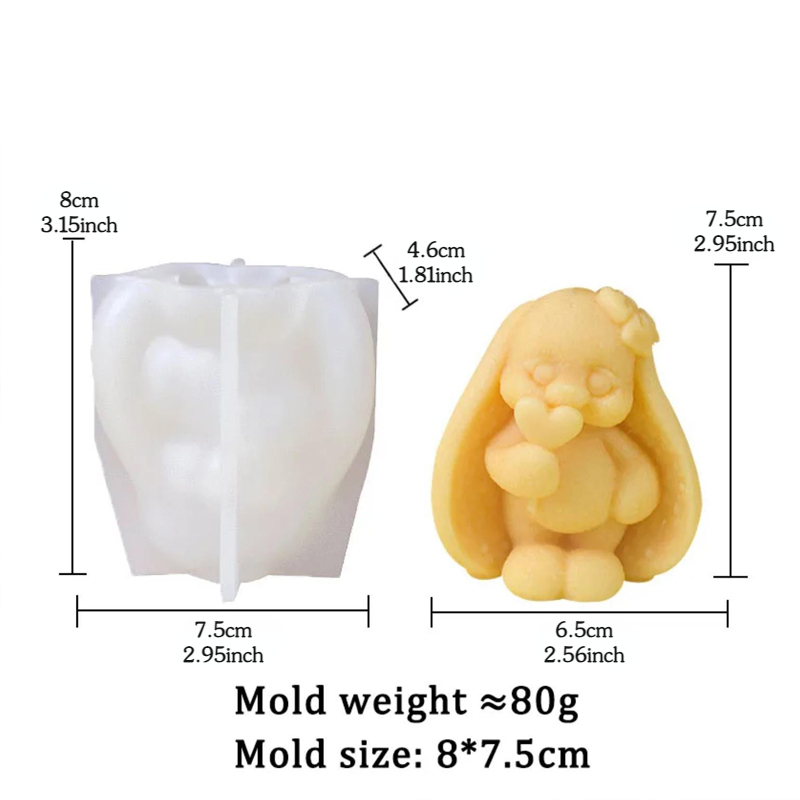 3D Long-eared Rabbit Silicone  - огляд і ціна Bunny Cake Mold