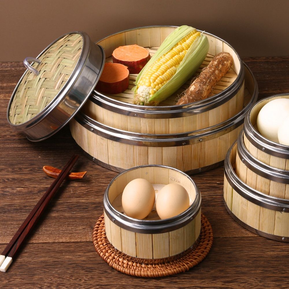 Dim Sum Bao Buns Bamboo Lid St - огляд і ціна Bao Steamer Bamboo