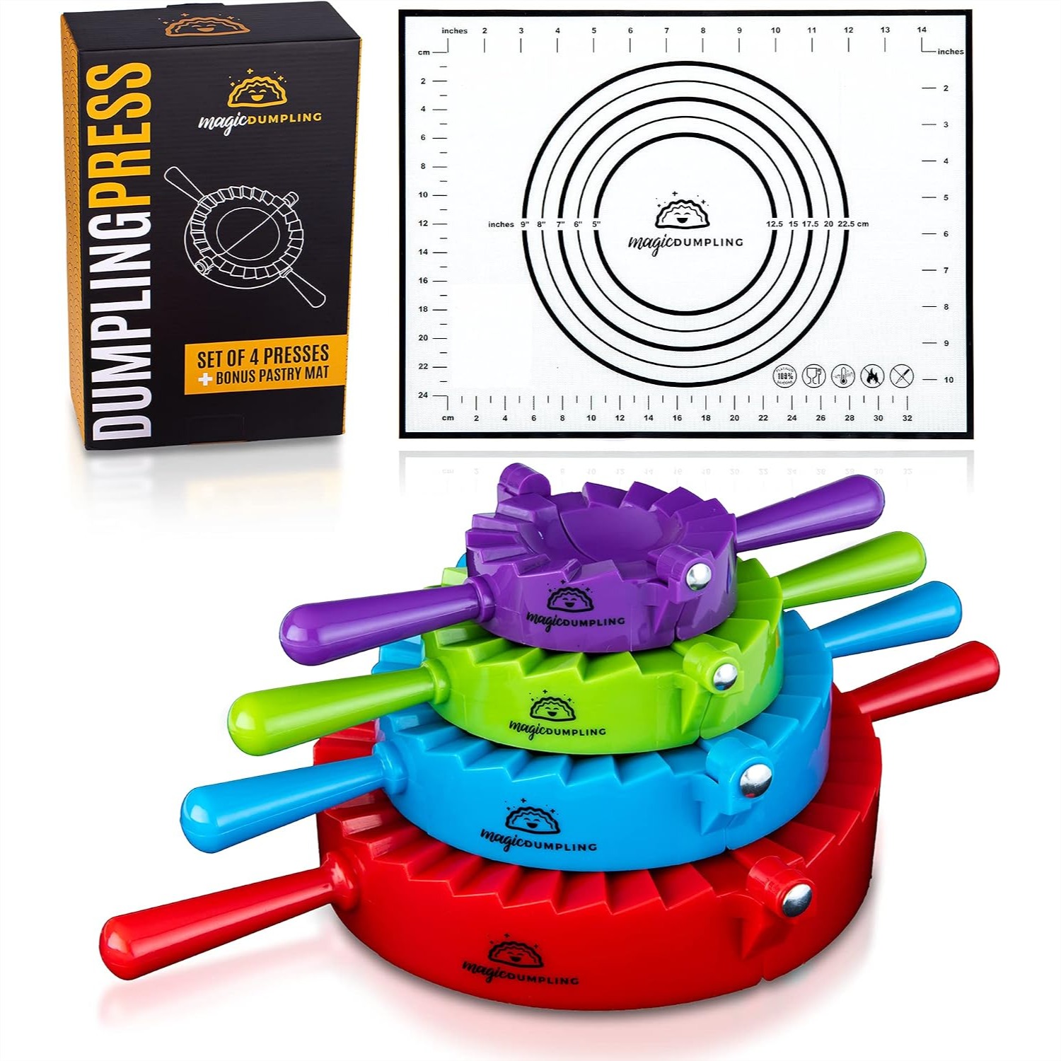 Dumpling Maker Kit, Set of 4 - - огляд і ціна Momo Mold Press