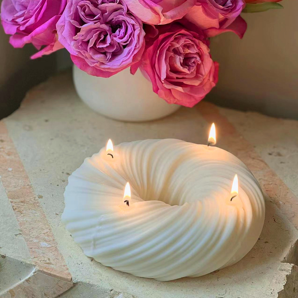 Big Donut shape Silicone Candl - огляд і ціна Donut Mold Silicone