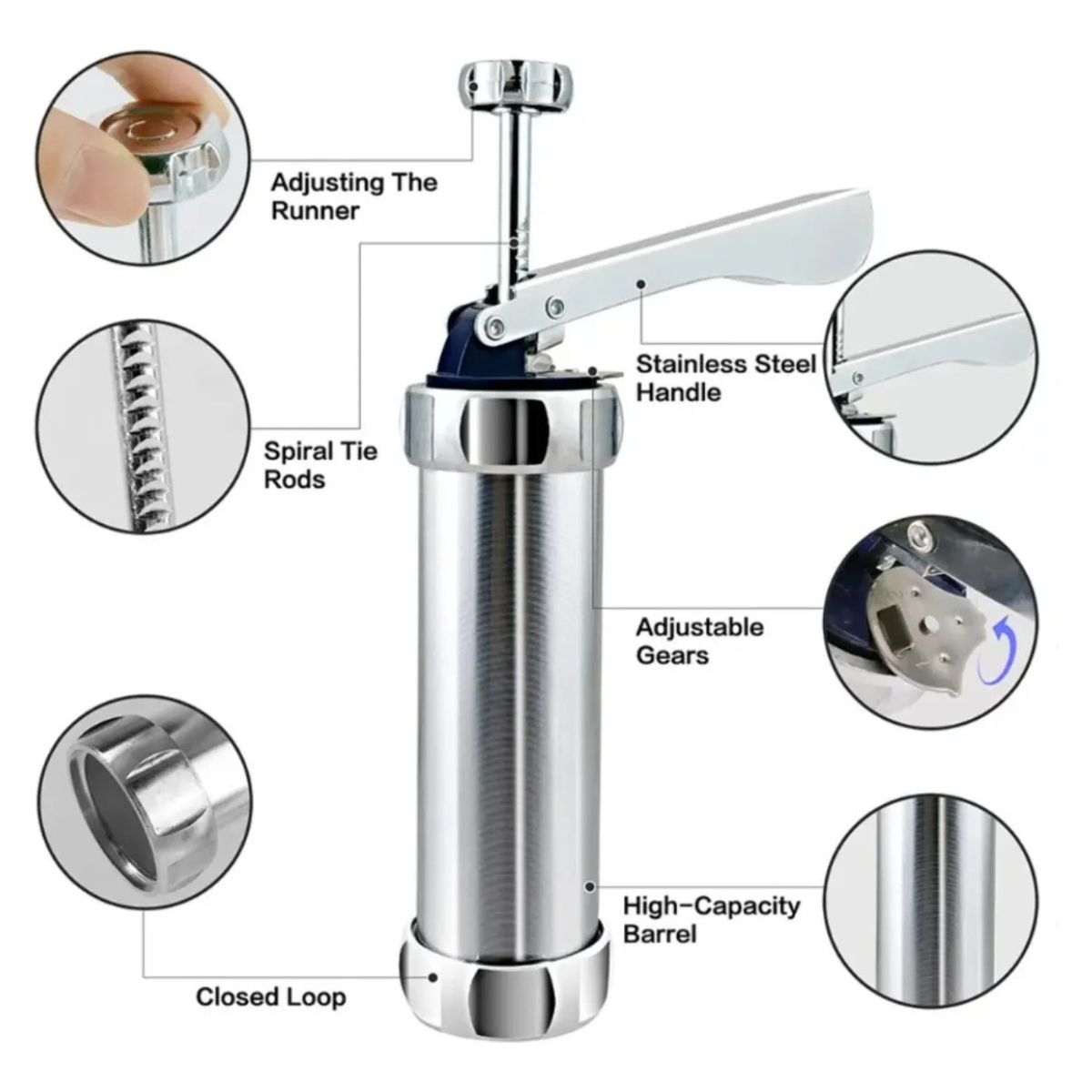 Stainless Steel Cookie Press K - огляд і ціна Churros Maker Gun