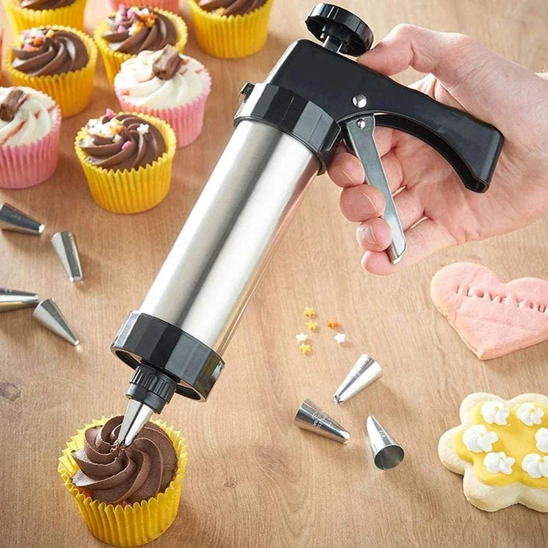 Cookie Press Gun Kit Stainless - огляд і ціна Churros Maker Gun
