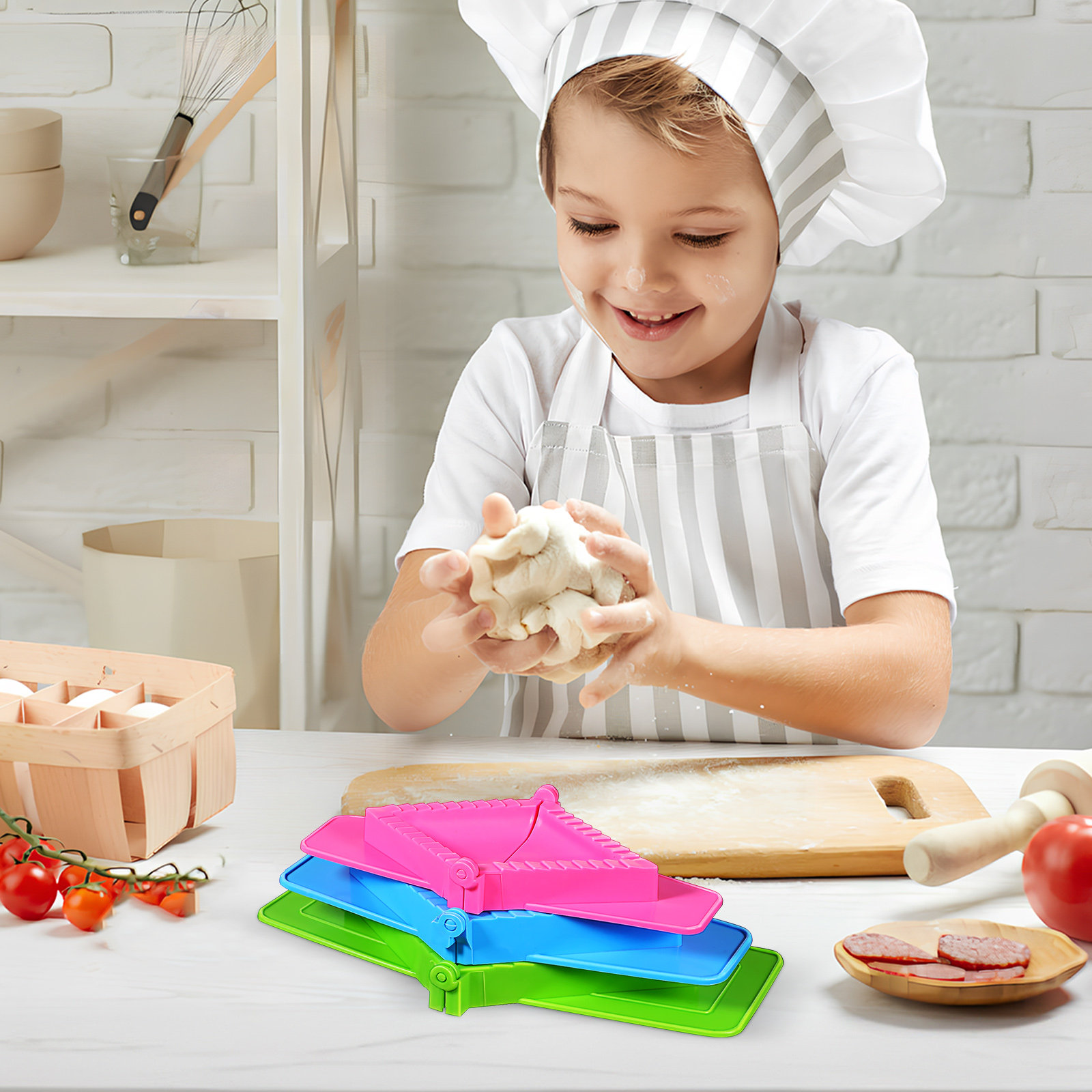 3Pcs Dumpling Mold Plastic Set - огляд і ціна Dumpling Press Set