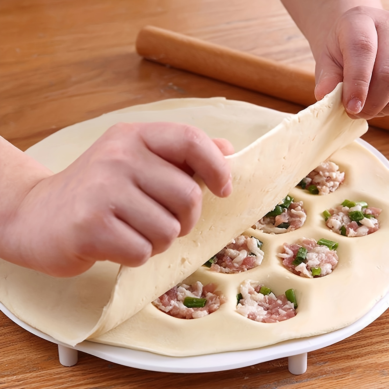 1pc- Simple Chinese Dumplings  - огляд і ціна Dumpling Press Set