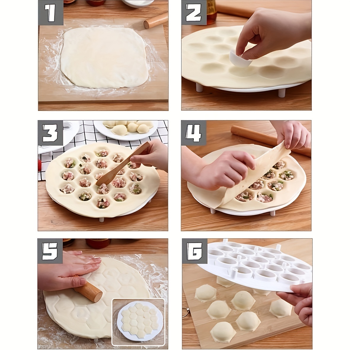 1pc- Simple Chinese Dumplings  - огляд і ціна Dumpling Press Set