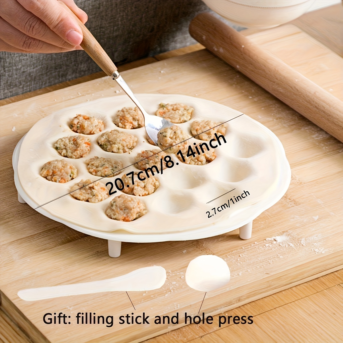 1pc- Simple Chinese Dumplings  - огляд і ціна Dumpling Press Set