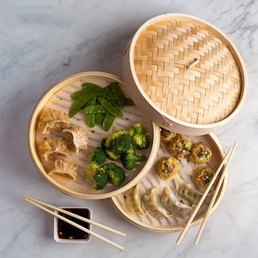 Chinese Steamer Bamboo Steamer - огляд і ціна Bao Steamer Bamboo