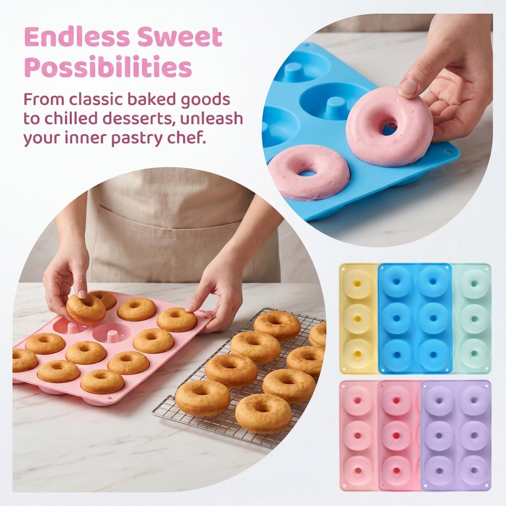 1PC Silicone Donut Mold Baking - огляд і ціна Donut Mold Silicone