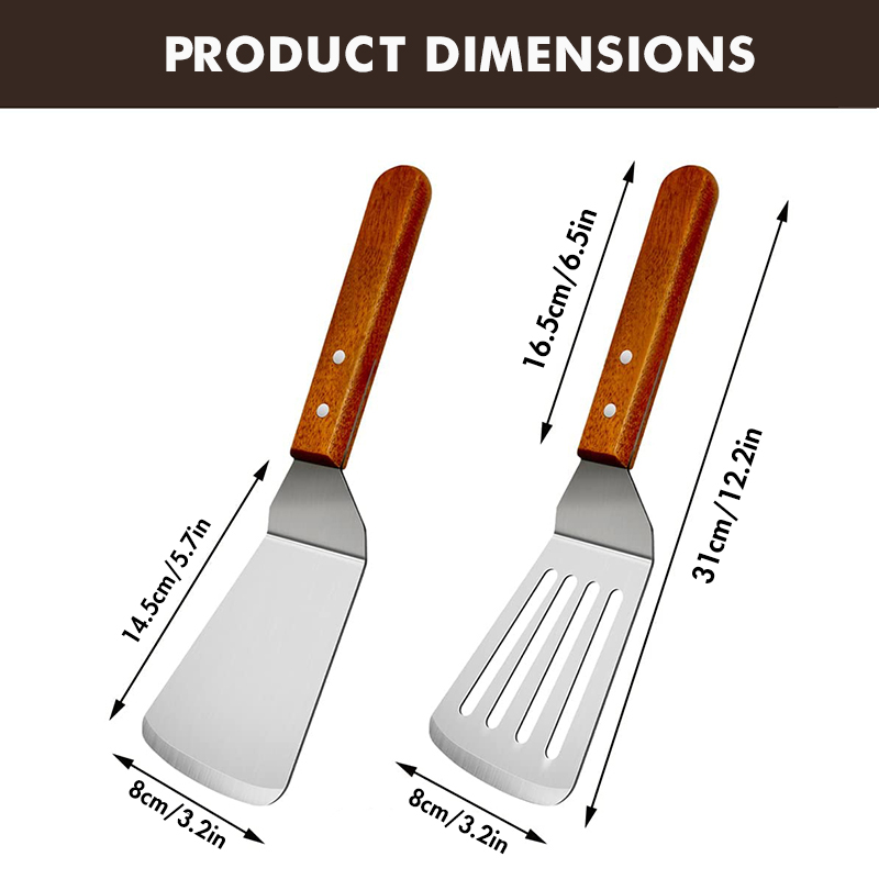 Metal Spatulas for Cast Iron S - огляд і ціна Okonomiyaki Spatula