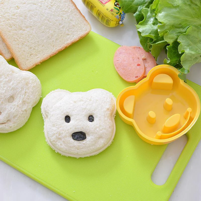 2pcs Sandwich Mould Bear Cat R - огляд і ціна Bunny Cake Mold
