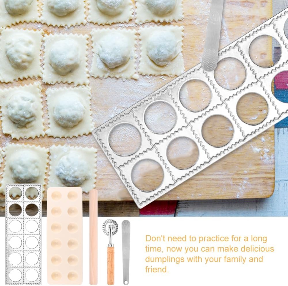12-Hole Ravioli Press Mold Set - огляд і ціна Dumpling Press Set