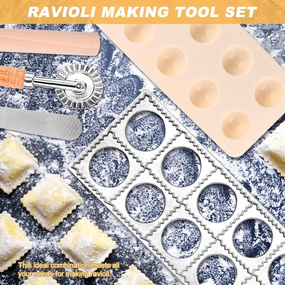 12-Hole Ravioli Press Mold Set - огляд і ціна Dumpling Press Set