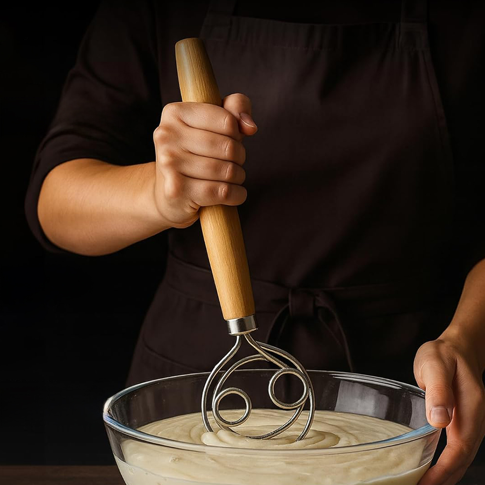 304 Stainless Steel Dough Whis - огляд і ціна Danish Pancake Pan