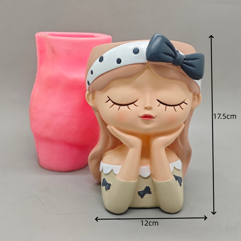 Silicone mold cute bow girl fl - огляд і ціна Potsticker Mold
