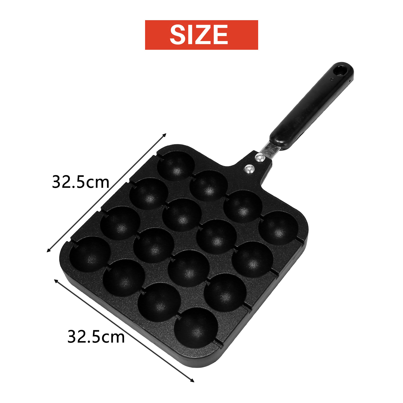 F-T 16 Holes Aluminum Takoyaki - огляд і ціна Takoyaki Grill Plate