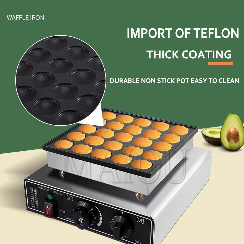 25 Holes Pancake Waffle Makers - огляд і ціна Mini Pancake Griddle