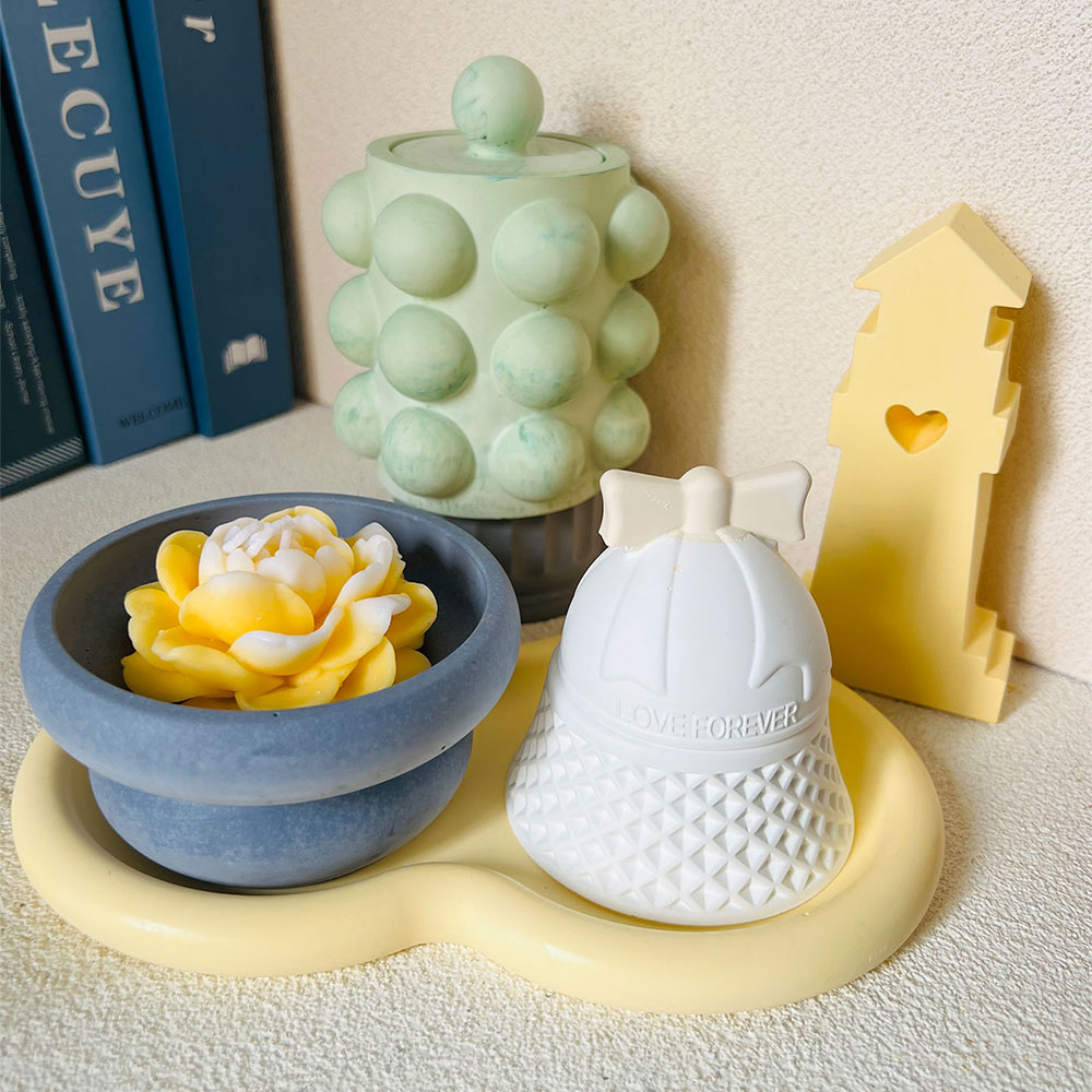 Bubble Jar Candle Vessel Concr - огляд і ціна Donut Mold Silicone