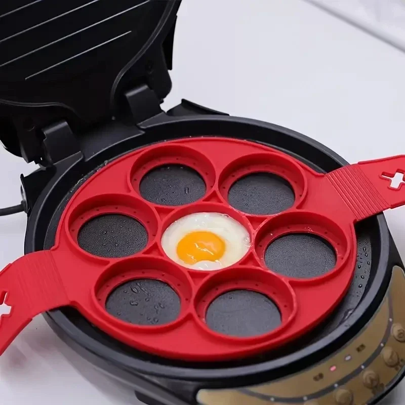 Silicone 7-hole Circular Fryin - огляд і ціна Egg Waffle Pan