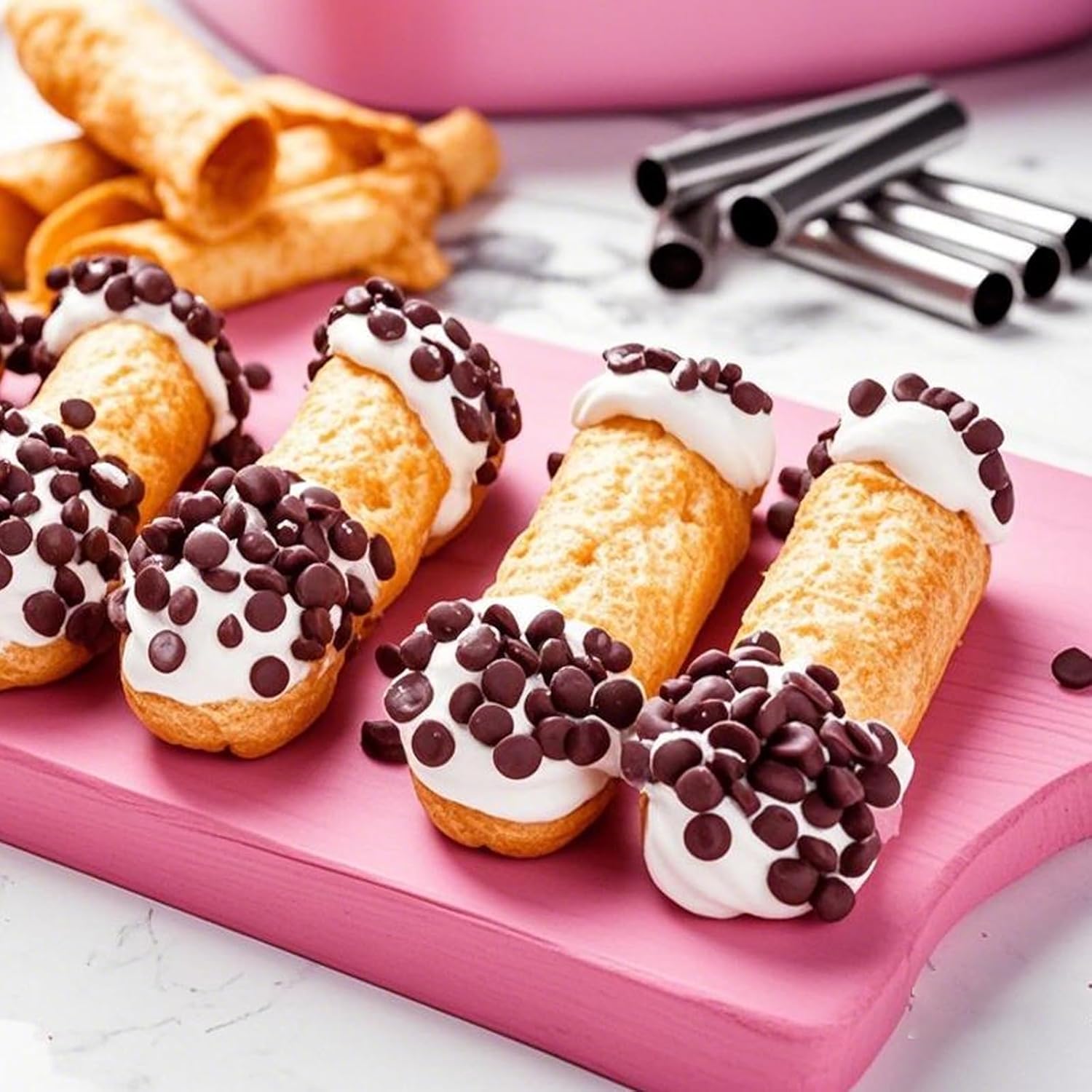 10/20PCS Cannoli Tubes, Food G - огляд і ціна Danish Pancake Pan