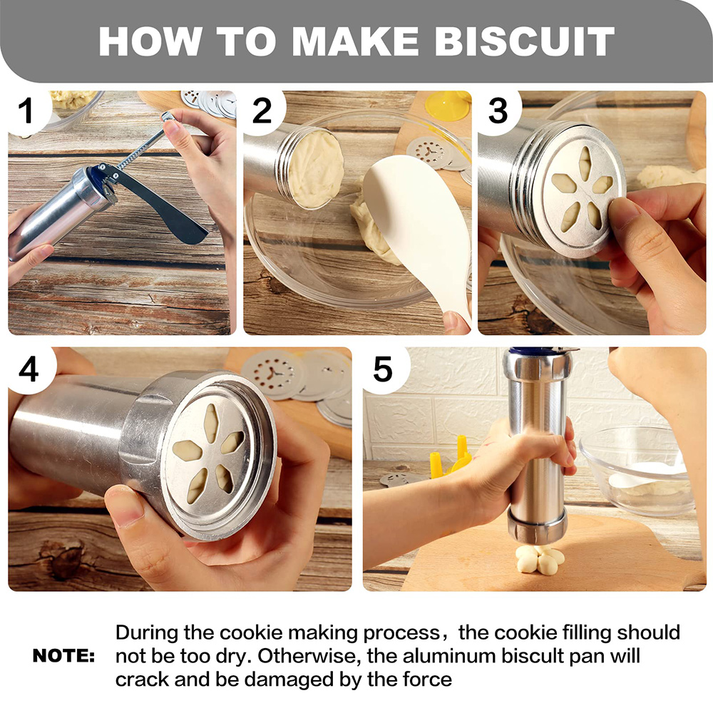 10/20pcs Aluminum Cookie Maker - огляд і ціна Churros Maker Gun