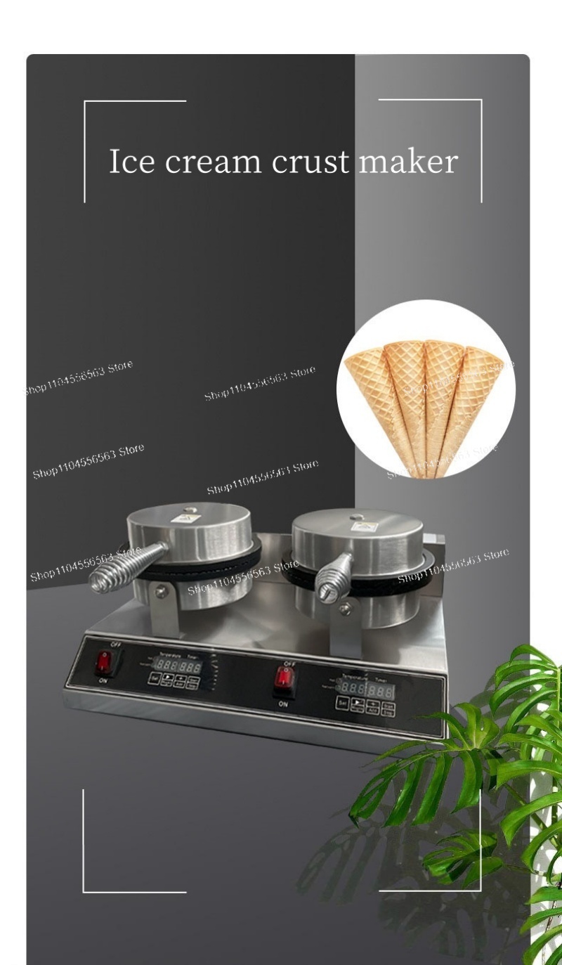 220V Ice Cream Cone & Waffle M - огляд і ціна Waffle Cone Maker