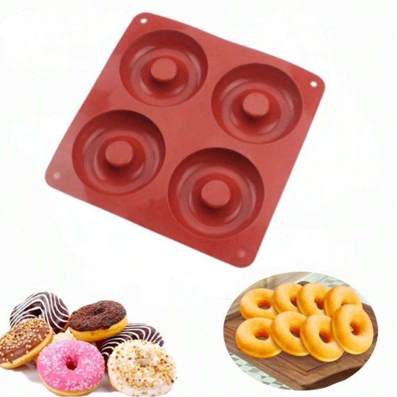 1PC 4 Holes Donut Silicone Mol - огляд і ціна Donut Mold Silicone